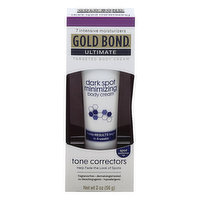 Gold Bond Targeted Body Cream, Dark Spot Minimizing, Tone Correctors, 2 Ounce