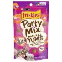 Friskies Cat Treats, Natural Yums, Party Mix, 2.1 Ounce