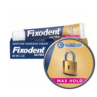 Fixodent Ultra Ultra Max Hold Denture Adhesive, 2.2 Ounce