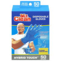 Mr. Clean Hybrid Touch Disposable One Size Fits Most Gloves, 50 Each