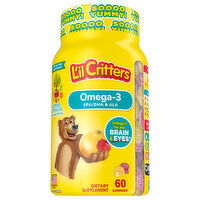 L'il Critters Omega-3, Gummies, Zesty Raspberry-Lemonade, 60 Each