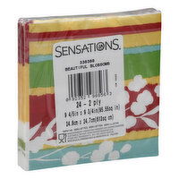 Sensations Napkins, Beautiful Blossoms, 2 Ply, 24 Each