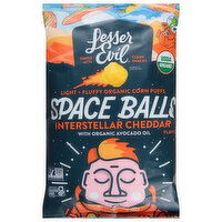 LesserEvil Space Balls, Interstellar Cheddar Flavor, 5 Ounce