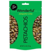 Wonderful No Shells Jalapeno Lime Pistachios, 5.5 Ounce