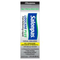 Salonpas Pain Relieving Liquid, Lidocaine Plus, 3 Fluid ounce