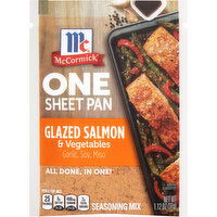 McCormick One Sheet Pan Glazed Salmon & Vegetables Seasoning Mix, 1.12 Ounce