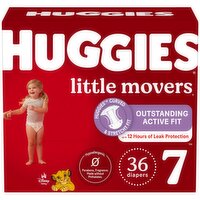 Huggies Little Movers Diapers, 7 (Over 41 lb), Disney Baby, 36 Each