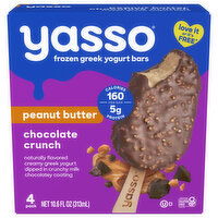 Yasso Yogurt Bars, Peanut Butter Chocolate Crunch, Greek, 4 Each