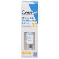 CeraVe Moisturizing Lotion, with Sunscreen, Ultra-Light, Broad Spectrum SPF 30, 1.7 Ounce