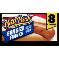 Ball Park Ball Park Bun Length Hot Dogs, Classic, 8 Count, 15 Ounce