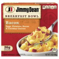 Jimmy Dean Breakfast Bowl, Bacon, Frozen, 7 oz Bowl, 7 Ounce