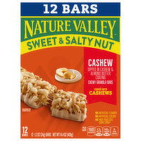 Nature Valley Chewy Granola Bars, Cashew, Sweet & Salty Nut, 12 Each