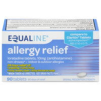 Equaline Allergy Relief, Original Prescription Strength, 10 mg, Tablets, 90 Each