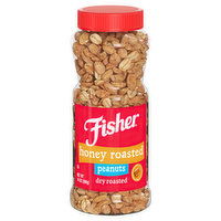 Fisher Honey Roasted Dry Roasted Peanuts, 14 Ounce