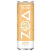 Zoa Energy Drink, Zero Sugar, Pineapple Coconut, 12 Fluid ounce