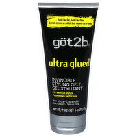 Got2b Ultra Glued Invincible Styling Gel, 6 Ounce