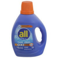 All Detergent, Oxi Plus Odor Lifter, Fresh Clean, 5 in 1, 88 Fluid ounce