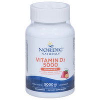 Nordic Naturals Vitamin D3, 5000 IU, Gummies, Passion Fruit, 30 Each