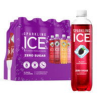 Sparkling Ice Sparkling Water, Flavored, Zero Sugar, 4 Flavors, 12 Pack, 12 Each