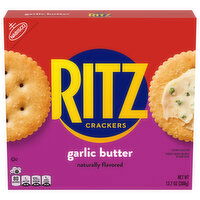 RITZ Garlic Butter Crackers, Snacks for Kids and Adults, Lunch Snacks, 13.7 Ounce