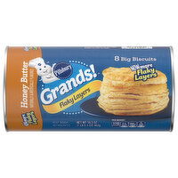 Pillsbury Grands! Flaky Layers Honey Butter Biscuits, 8 Each