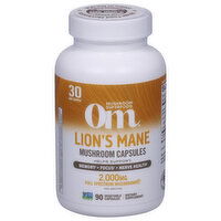 Om Lion's Mane, 2,000 mg, Vegetable Capsules, 90 Each