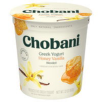 Chobani Yogurt, Reduced Fat, Greek, Honey Vanilla, Blended, 32 Ounce