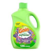 Gain Gain Liquid Fabric Softener, Moonlight Breeze Scent, 100 FL OZ, 136 Loads, 3.15 Quart