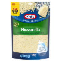 Kraft Shredded Cheese, Part-Skim, Mozzarella, Low-Moisture, One Pound Bag, 16 Ounce