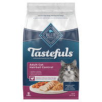 Blue Buffalo Blue Tastefuls Food for Cats, Natural, Chicken & Brown Rice Recipe, Hairball Control, Adult Cat, 5 Pound