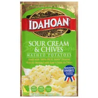 Idahoan Mashed Potatoes, Sour Cream & Chives, 4 Ounce