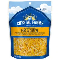 Crystal Farms Cheese, Mac & Cheese, 3 Cheese Blend, 7 Ounce