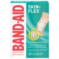 Band-Aid Skin-Flex Adhesive Bandages, All One Size, 25 Each