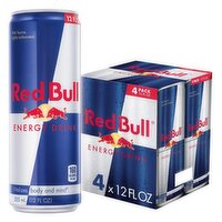 Red Bull Energy Drink 114mg Caffeine, 12 fl oz, 4 Each