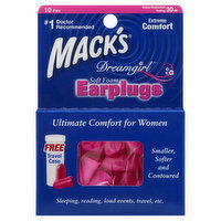 Mack's Earplugs, Soft Foam, Dream girl, 10 Each