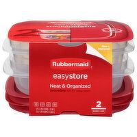 Rubbermaid EasyStore Food Storage Container, 2 Each