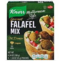 Knorr Falafel Mix, Gourmet, Mediterranean Style, 4 Each