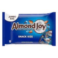 Almond Joy Candy Bar, Coconut & Almond Chocolate, Jumbo Bag, Snack Size, 20.1 Ounce