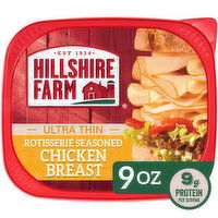 Hillshire Farm Ultra Thin Sliced Rotisserie Seasoned Chicken Breast Sandwich Meat, 9 Ounce