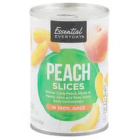 Essential Everyday Peach Slices, 15 Ounce