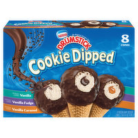 Drumstick Cookie Dipped Frozen Dairy Dessert Cones Variety Pack, 36.8 Fluid ounce