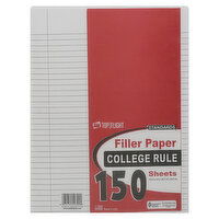 Top Flight Standards Filler Paper, College Rule, 1 Each