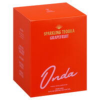 Onda Sparkling Tequila, Grapefruit, 4 Each