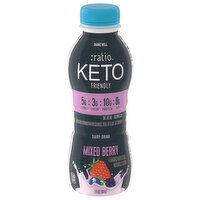 Ratio Dairy Drink, Mixed Berry, 7 Fluid ounce