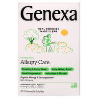 Genexa Allergy Care, Homeopathic, Organic Acai Berry, Chewable Tablets, 60 Each