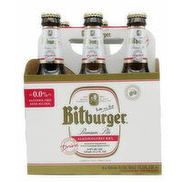 Bitburger  Non Alcoholic Premium Pils 6 Pack, 67.2 Fluid ounce