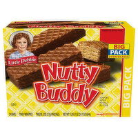 Little Debbie Nutty Buddy Wafers, with Peanut Butter, Big Pack, 12 Each