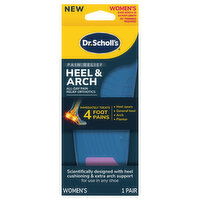 Dr. Scholl's Orthotics, Pain Relief, Heel & Arch, Women's, Shoe Sizes 6-10, 1 Each