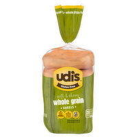 Udi's Bagels, Whole Grain, Soft & Chewy, 5 Each