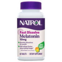 Natrol Melatonin, Maximum Strength, 10 mg, Tablets, Citrus, 60 Each